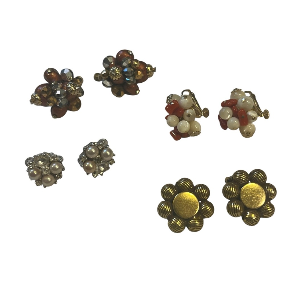Vintage Clip-On‎ Earrings Set